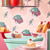 Roar Power Wallpaper in Candy Floss