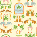 Safari So-Goodie Wallpaper on Butter Yellow