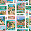 Sample of Send me a Postcard Wallpaper in Summer Brights