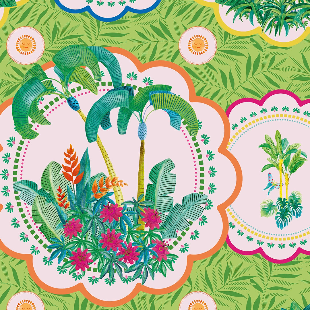 Serving up Tropical Delight in Jungle Green