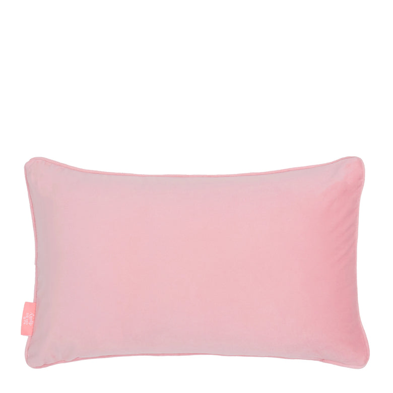 She's a Wildflower Bolster Cushion in Brights on Vintage Cream