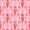 She's our Lobster Wallpaper in Red and Hot Pink on Pink