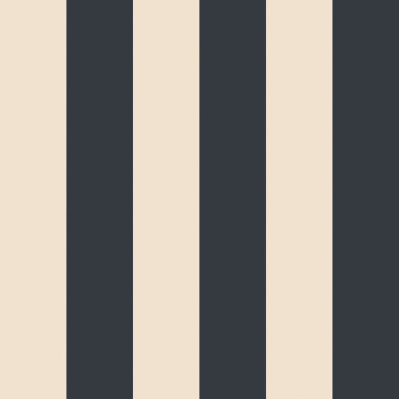 Signature Stripe Wallpaper in Silent Cave and Gluten Free