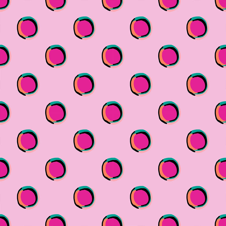 Splotch Wallpaper in Candy Pink