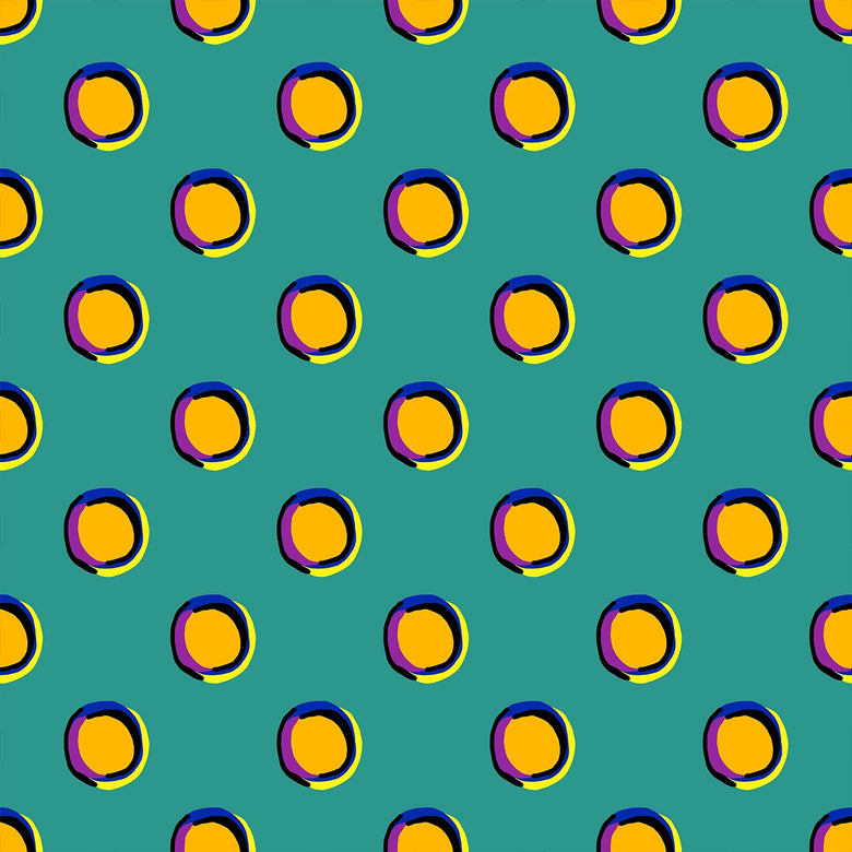 Splotch Wallpaper in Teal