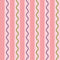 Straight and Wiggle Wallpaper in Pink and Lilac