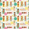 Sunbathing Bliss Wallpaper in Brights on Ice Cream