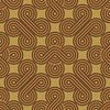 Sample of Take The Biscuit Wallpaper in Earthy Orange and Chocolate on Harvest Gold (50cm x 50cm)