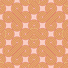 Sample of Take The Biscuit Wallpaper in Mustard and Red on Pink Lemonade (50cm x 50cm)