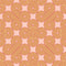 Thumbnail of 70s geometric wallpaper in mustard, red and subtle pink colourway 