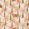 Tiger Palm Wallpaper in Pink, Orange and Green on Natural Tiger Stripe