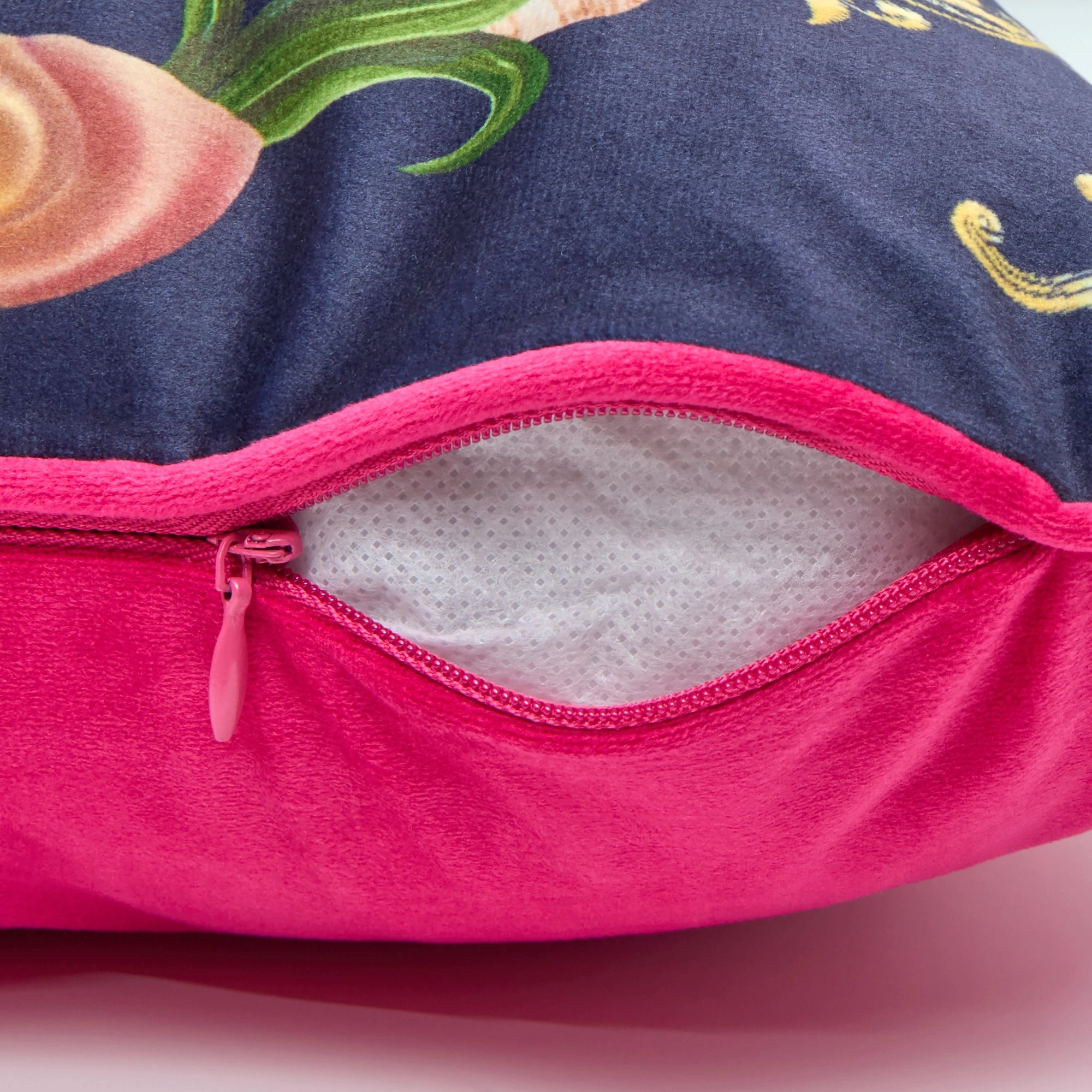 Treasure Chest Bolster Cushion in Deep Ocean Navy