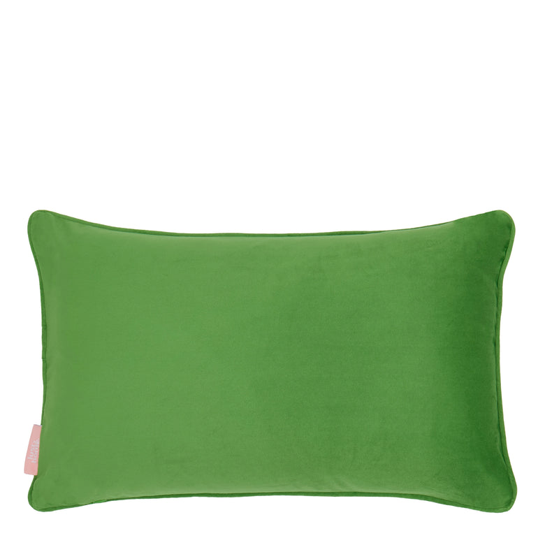 Tropic Like It's Hot Bolster Cushion in Indigo Blue and Tropical Green