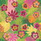 Tropical Treat Wallpaper in Green, Pinks and Yellow