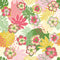 Tropical Treat Wallpaper in Pinks, Greens and Mustard