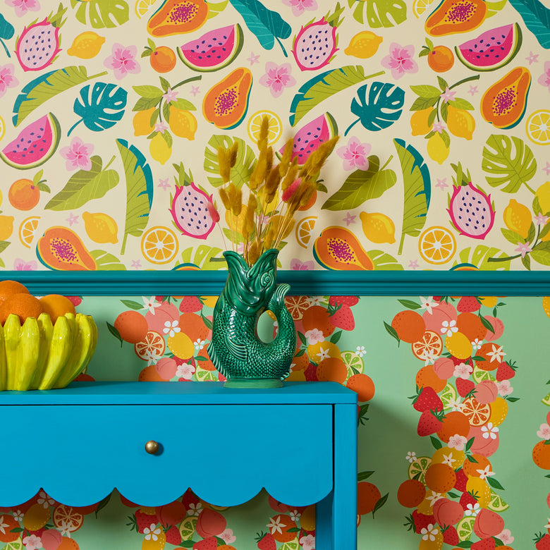 Watermelon Sugar Wallpaper in Melba Cream