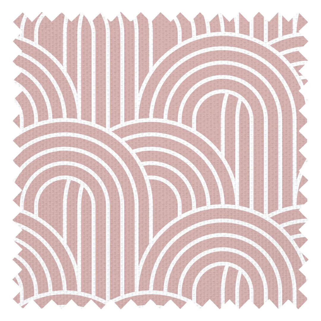 Wave After Wave Fabric in Dusky Pink