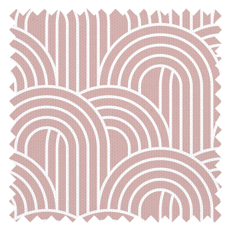 Wave After Wave Fabric in Dusky Pink