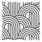Wave After Wave Fabric in Monochrome