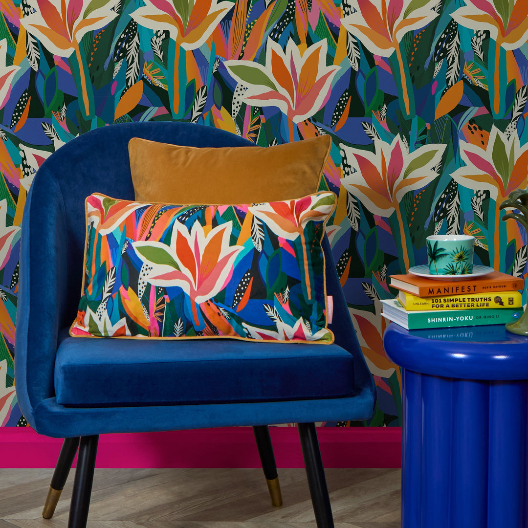 Welcome to Paradise Bolster Cushion in Brights