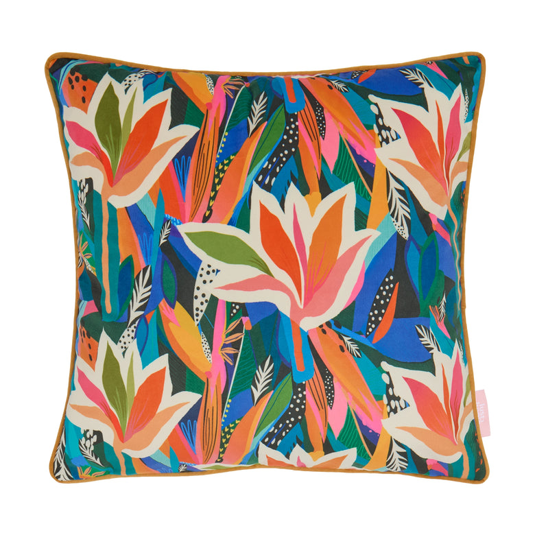 Welcome to Paradise Square Cushion in Brights
