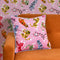 Wild AF Square Cushion in Bubblegum and Brights