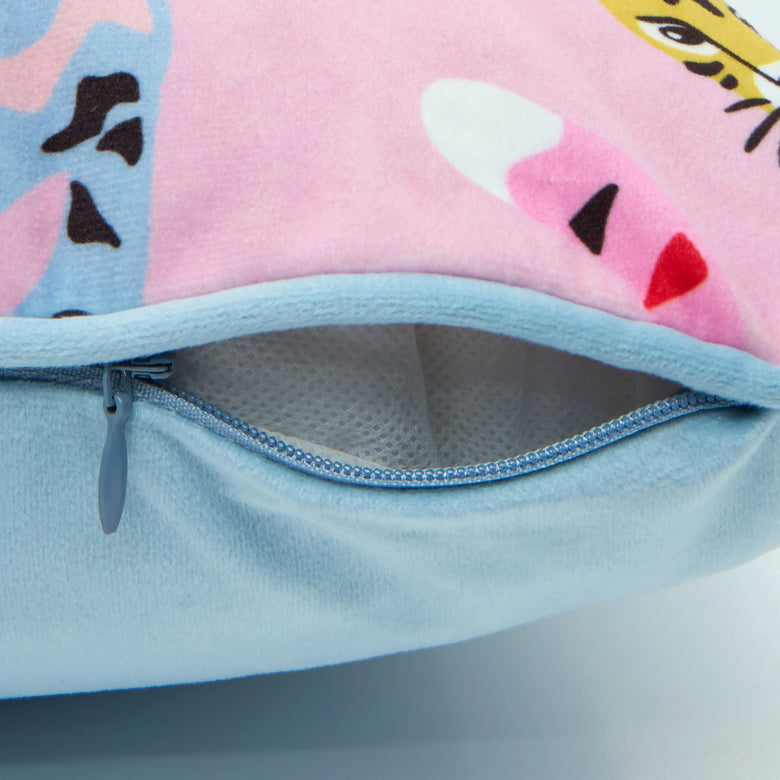 Wild AF Bolster Cushion in Bubblegum and Brights