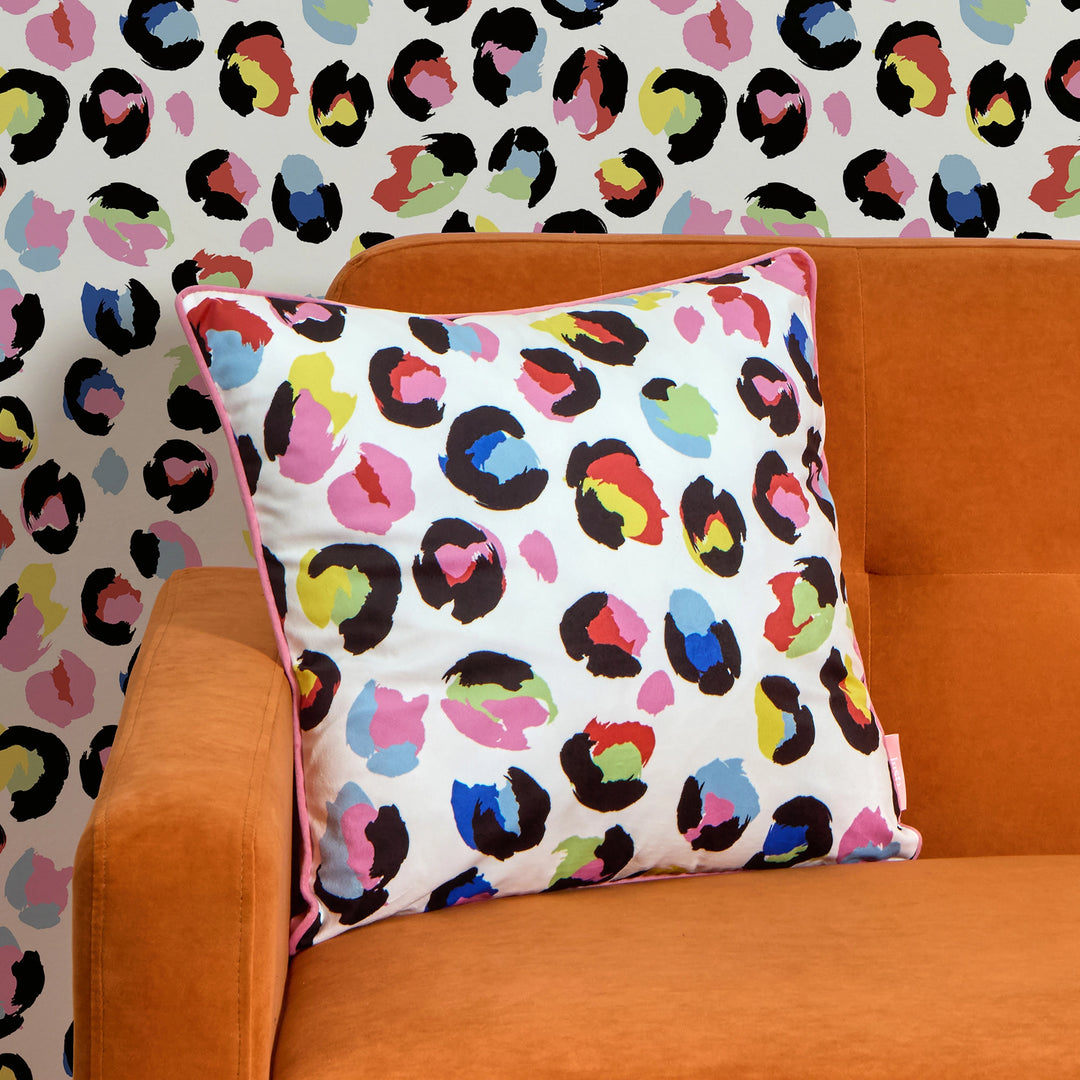 Wild Thing Square Cushion in Brights