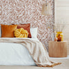 Bedroom with Paint Splash Wallpaper