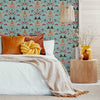Bedroom with Jungle Wallpaper