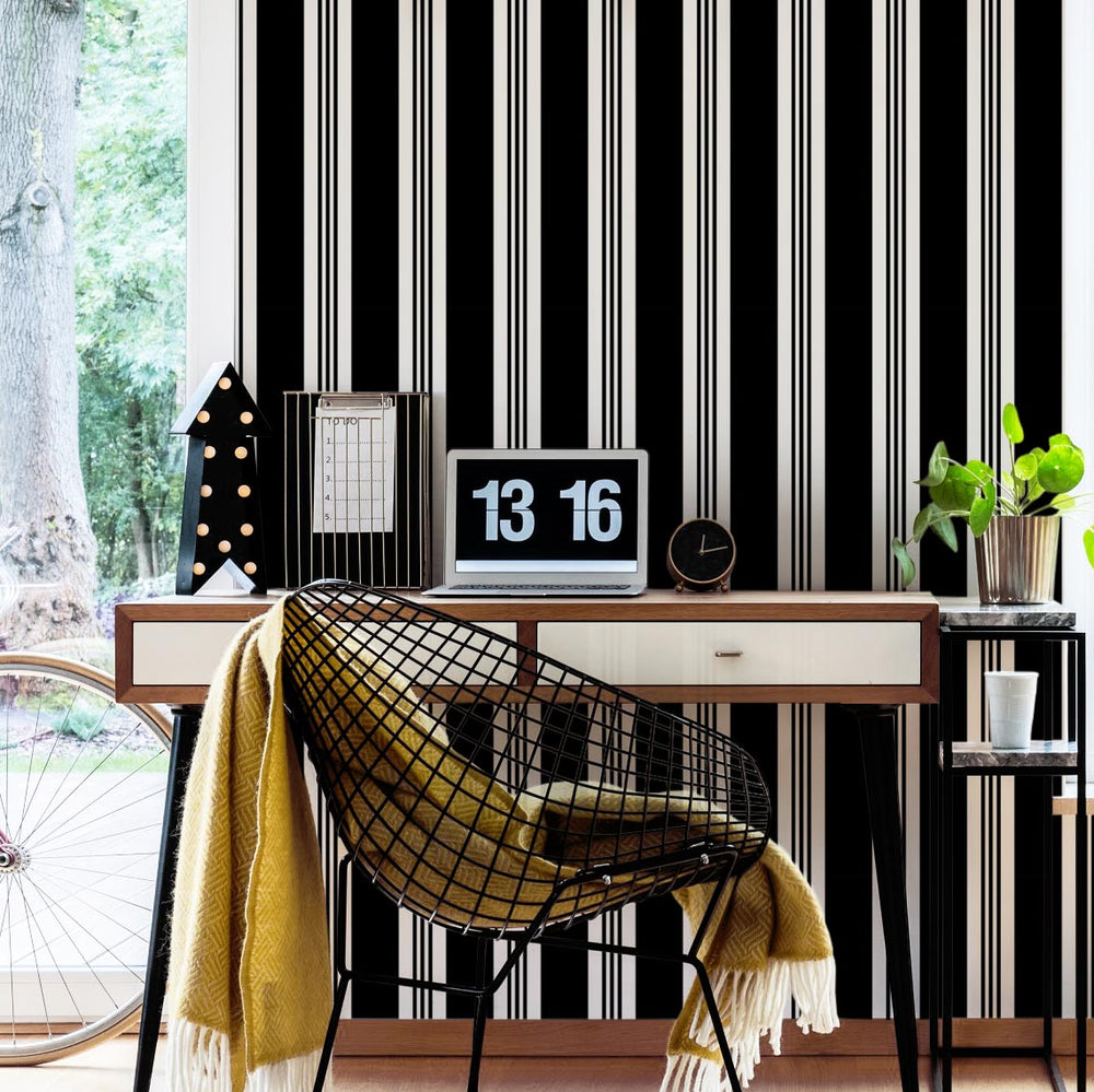 Striped wallpaper | vertical & horizontal | wide & small stripe