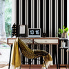 Black and White Vertical Stripe Wallpaper