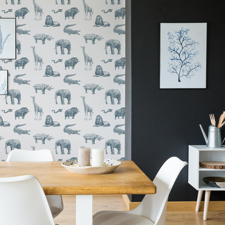 Wallpaper with Desert Animals