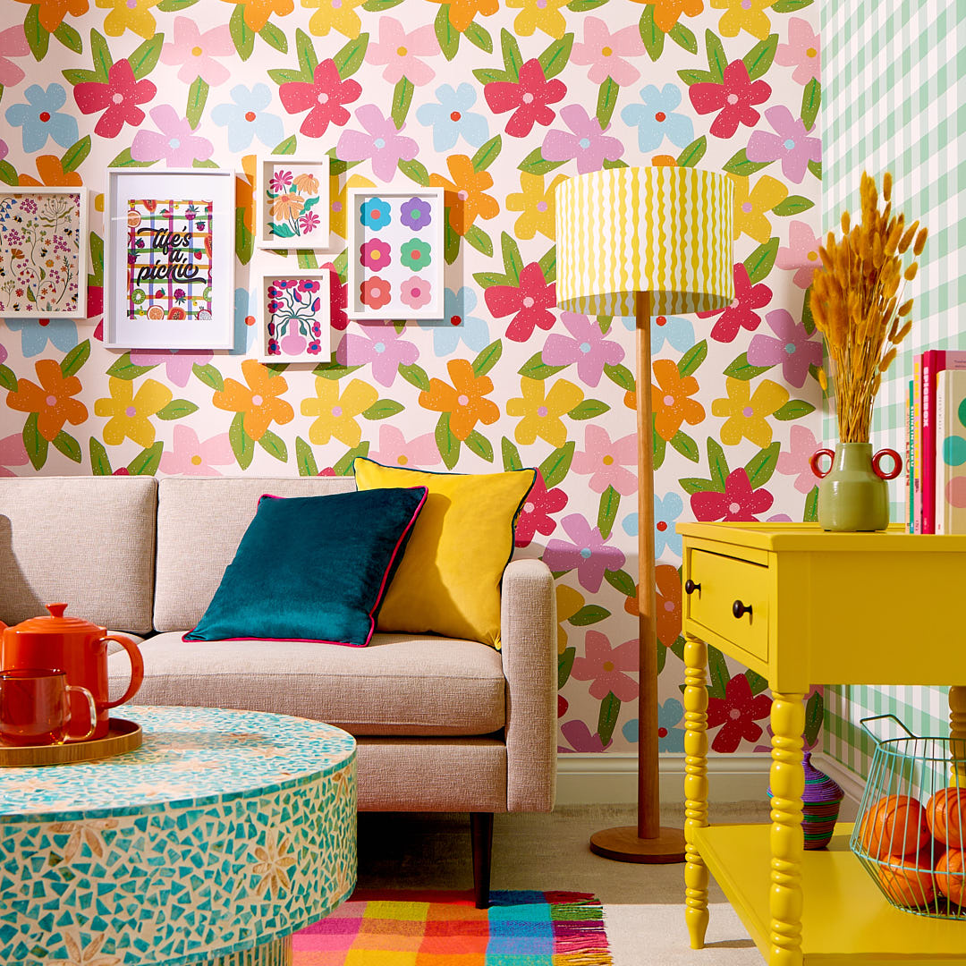 Allie Boho Floral Wallpaper – Tiny Walls