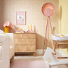 Get A Wiggle On Wallpaper in Candy Floss and Lemon Sherbet