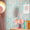 Good Vibrations Wallpaper in Candy Pink and Mint