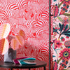 Hide and Seek Wallpaper in Red and Pink