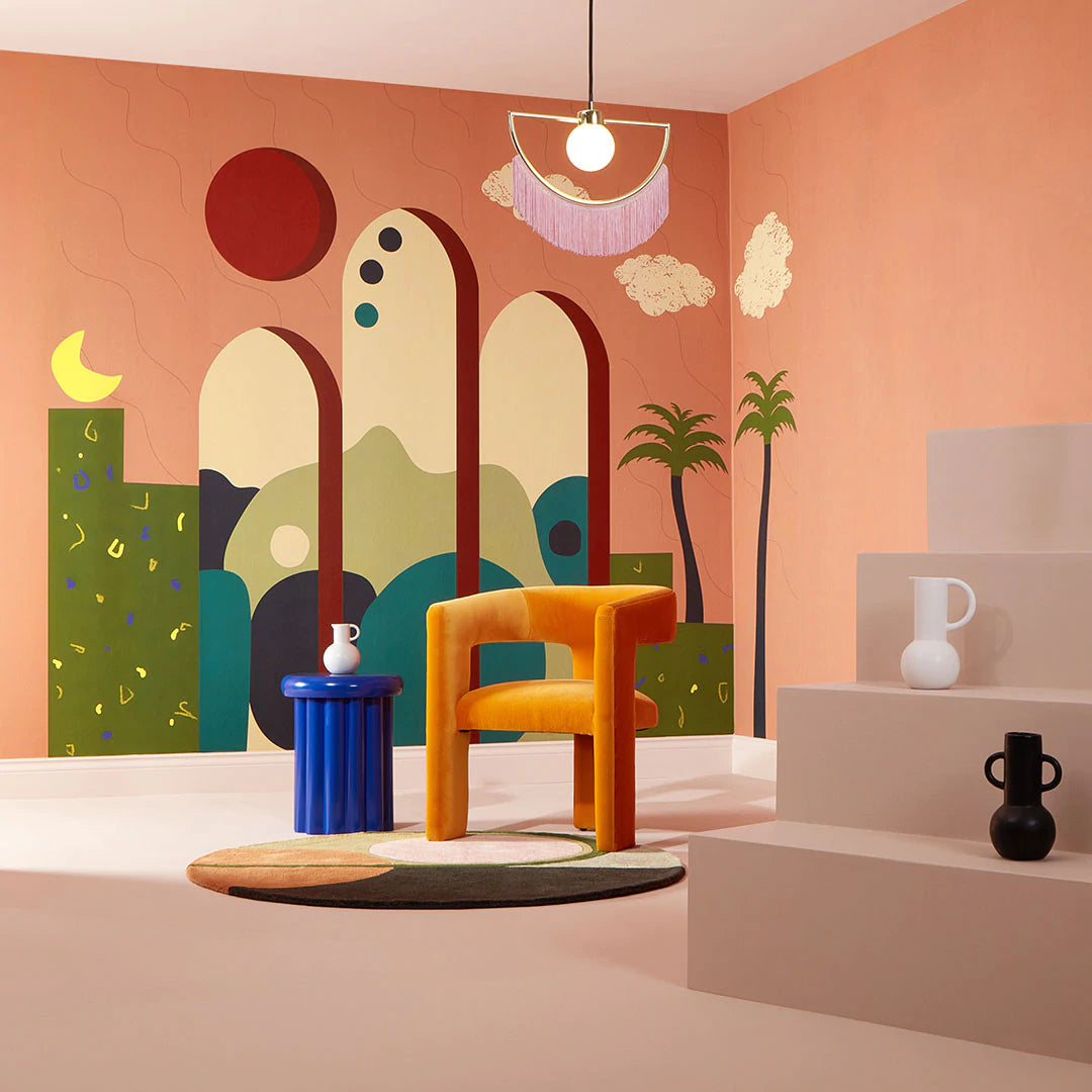 Sample of Dusk mural in Tuscan Rooftop