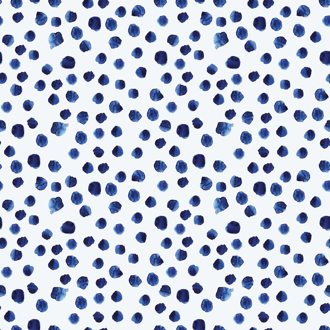 Sample of Spot The Difference Wallpaper in Ink Blue