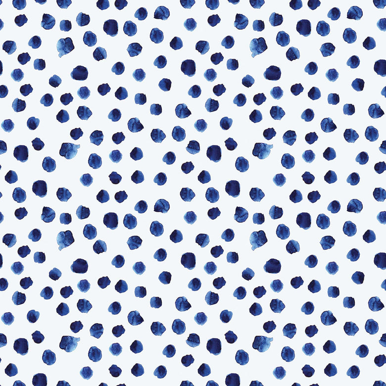 Sample of Spot The Difference Wallpaper in Ink Blue