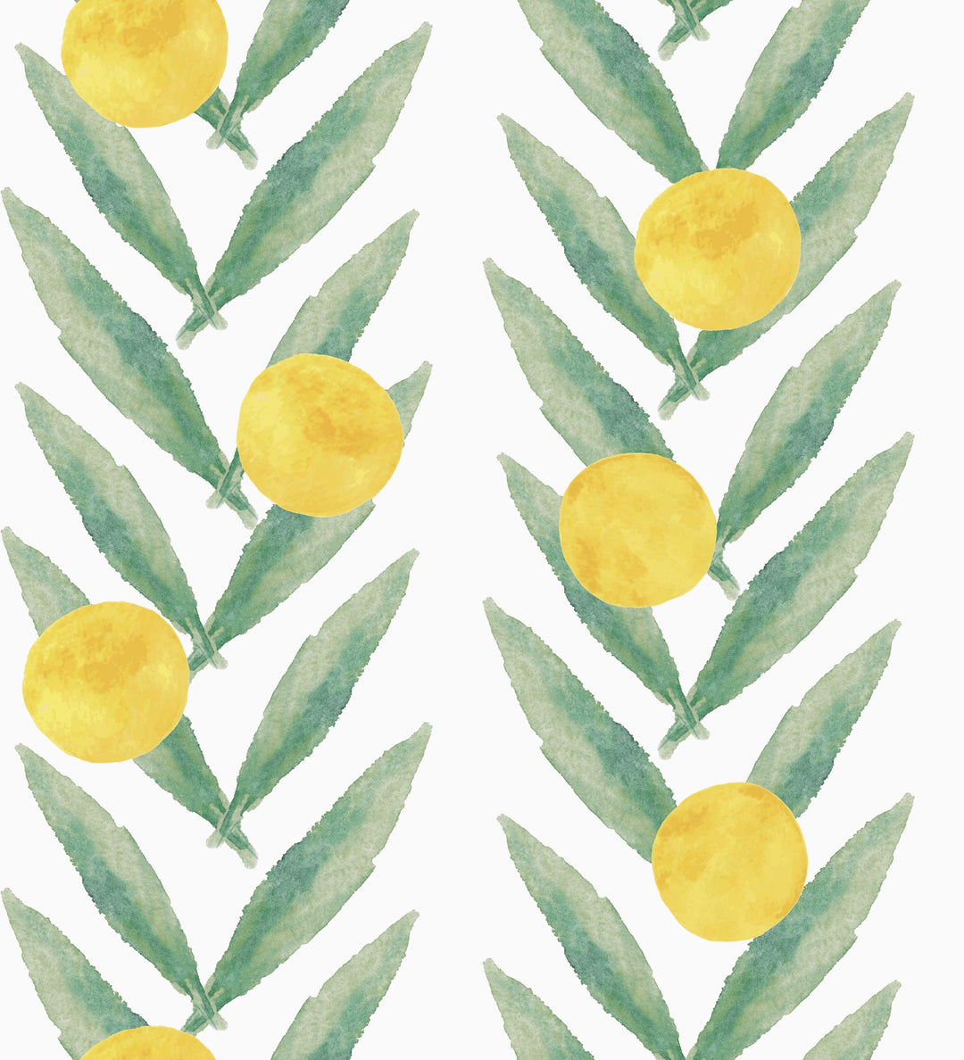 Sample of Mexican Sunrise Wallpaper in Lemon Yellow