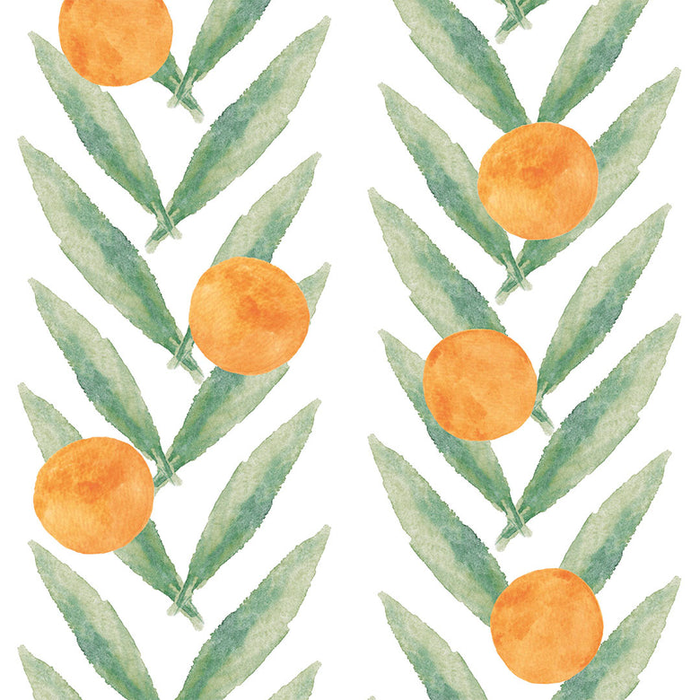 Sample of Mexican Sunrise Wallpaper in Blood Orange