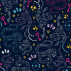 Sample of Medusa Wallpaper in Liquorice Allsorts