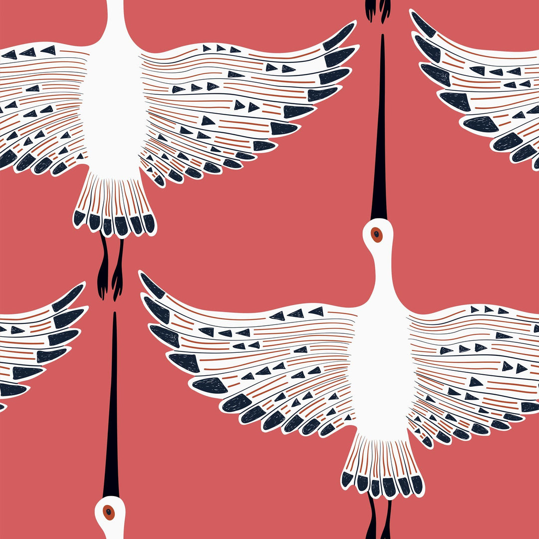 Sample of Ogata Kuren Wallpaper in Coral Sky