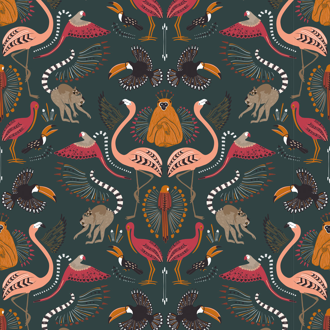 Madagascar Wallpaper in Evergreen