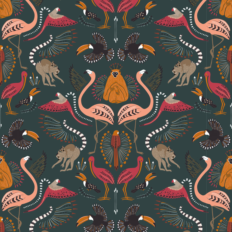 Madagascar Wallpaper in Evergreen