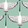 Mint Green Crane Wallpaper