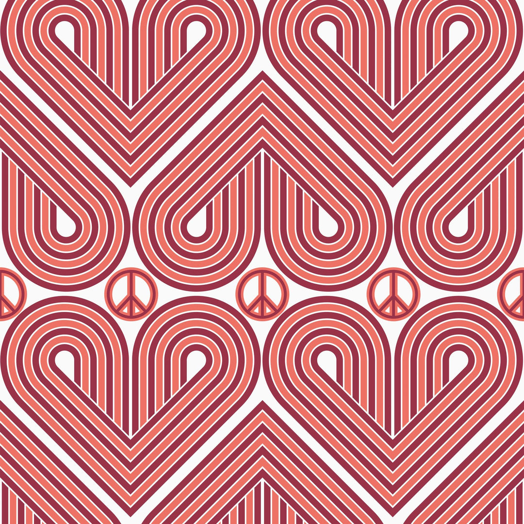60's Peace and Love Wallpaper