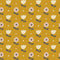 Retro Floral Design in Mustard and Pink