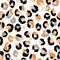 Sample of Wild Thing Wallpaper in Dove Grey, Tangerine and Peach